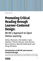 Cover page: Promoting Critical Reading through Learner-Centered Design: WI+RE’s Approach to Open Online Learning