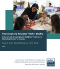 Cover page: Financing Early Educator Teacher Quality: A Closer Look at Assumptions That Drive Variations in Estimating the Cost of Services