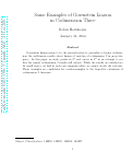 Cover page: Some Examples of Gorenstein Liaison in Codimension Three