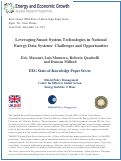 Cover page of Leveraging Smart System Technologies in National Energy Data Systems: Challenges and Opportunities