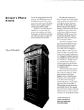 Cover page: Britain's Phone Kiosks     [Speaking of Places]