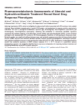 Cover page: Pharmacometabolomic Assessments of Atenolol and Hydrochlorothiazide Treatment Reveal Novel Drug Response Phenotypes