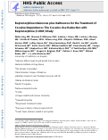 Cover page: Buprenorphine + naloxone plus naltrexone for the treatment of cocaine dependence: the Cocaine Use Reduction with Buprenorphine (CURB) study