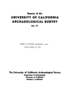 Cover page: Papers in California Archaeology: 19-20