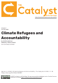 Cover page: Climate Refugees and Accountability