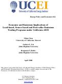 Cover page: Economic and Emissions Implications of Load-Based, Source-based and First-seller Emissions Trading Programs under California AB32