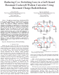 Cover page: Reducing COSS Switching Loss in a GaN-based Resonant Cockcroft-Walton Converter Using Resonant Charge Redistribution