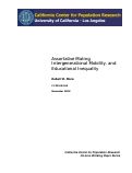 Cover page: Assortative Mating, Intergenerational Mobility, and Educational Inequality
