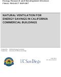 Cover page: Natural Ventilation for Energy Savings in California Commercial Buildings