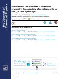Cover page: Software for the frontiers of quantum chemistry: An overview of developments in the Q-Chem 5 package
