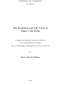 Cover page: The Evolution and Life Cycle of Valley Cold Pools