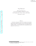 Cover page: Top Theories