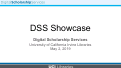 Cover page of Digital Scholarship Services (DSS) Showcase