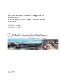 Cover page: City-Scale Transport Modeling: An Approach for Nairobi, Kenya