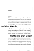 Cover page: In Other Words, Platforms that Direct     [Images that Motivate]