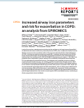 Cover page: Increased airway iron parameters and risk for exacerbation in COPD: an analysis from SPIROMICS.