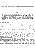 Cover page: Helly Theorems and Generalized Linear Programming