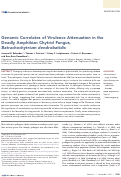Cover page: Genomic Correlates of Virulence Attenuation in the Deadly Amphibian Chytrid Fungus, Batrachochytrium dendrobatidis