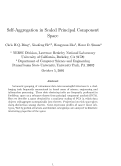 Cover page: Self-aggregation in scaled principal component space