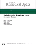 Cover page: Optical sampling depth in the spatial frequency domain