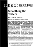 Cover page: Policy Brief 11-1: Smoothing the Waters: The Jordan Rift