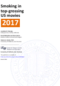 Cover page: Smoking in top-grossing US movies: 2017