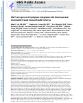 Cover page: Preexposure Prophylaxis for HIV Infection Integrated With Municipal- and Community-Based Sexual Health Services