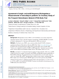 Cover page: Agreement of Single- and Multi-Frequency Bioimpedance Measurements in Hemodialysis Patients: An Ancillary Study of the Frequent Hemodialysis Network Daily Trial