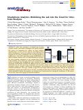 Cover page: Smartphone Analytics: Mobilizing the Lab into the Cloud for Omic-Scale Analyses