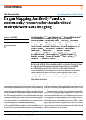 Cover page: Organ Mapping Antibody Panels: a community resource for standardized multiplexed tissue imaging.