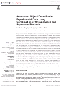 Cover page: Automated Object Detection in Experimental Data Using Combination of Unsupervised and Supervised Methods