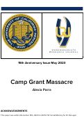Cover page: Camp Grant Massacre