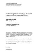 Cover page: Median Light Rail Crossing: Accident Causation And Countermeasures