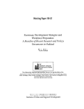 Cover page: Economic Development Strategies and Workforce Preparation:&nbsp;<em>A Baseline of Recent Research and Policy Documents in Oakland</em>