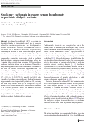 Cover page: Sevelamer carbonate increases serum bicarbonate in pediatric dialysis patients
