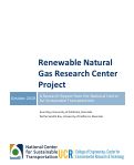 Cover page: Renewable Natural Gas Research Center Project