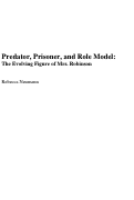 Cover page: Predator, Prisoner, and Role Model: The Evolving Figure of Mrs. Robinson