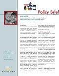 Cover page: Kids at Risk: Declining Employer-Based Health Coverage in California and the United States