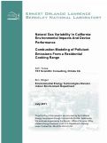 Cover page: Natural Gas Variability In California: Environmental Impacts And Device Performance

Combustion Modeling of Pollutant Emissions From a Residential Cooking Range
