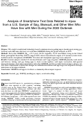 Cover page: Analysis of Smartphone Text Data Related to mpox from a U.S. Sample of Gay, Bisexual, and Other Men Who Have Sex with Men During the 2022 Outbreak