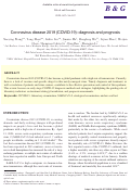 Cover page: Coronavirus disease 2019 (COVID-19): diagnosis and prognosis.