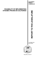 Cover page: Feasibility of Implementing Dynamic Pricing in California