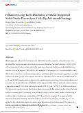 Cover page: Enhanced Long Term Durability of Metal-Supported Solid Oxide Electrolysis Cells By Advanced Coatings