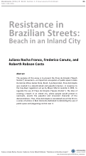 Cover page: Resistance in Brazilian Streets: Beach in an Inland City