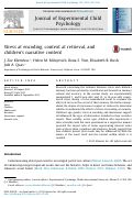 Cover page: Stress at encoding, context at retrieval, and children’s narrative content