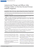 Cover page: Antiretroviral Therapy and Efficacy After Virologic Failure on First-line Boosted Protease Inhibitor Regimens