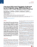Cover page: Unanchored K48-Linked Polyubiquitin Synthesized by the E3-Ubiquitin Ligase TRIM6 Stimulates the Interferon-IKKε Kinase-Mediated Antiviral Response