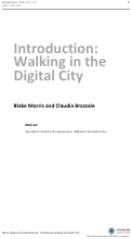 Cover page: Introduction: Walking in the Digital City