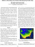 Cover page: Influences of Knowledge on Eye Fixations While Interpreting Weather Maps