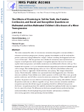 Cover page: The effects of promising to tell the truth, the putative confession, and recall and recognition questions on maltreated and non-maltreated children’s disclosure of a minor transgression